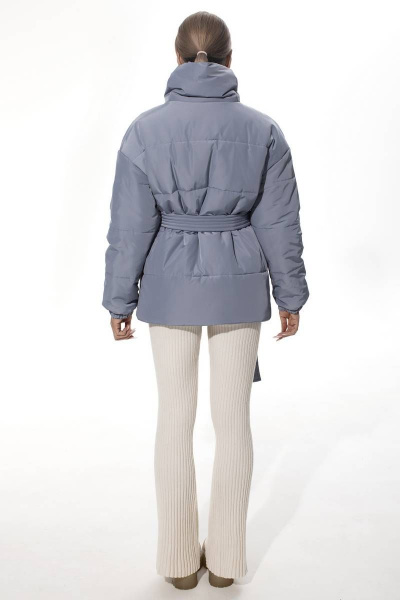 Демисезонная утепленная куртка с высоким воротником Golden Valley 7137 синий - фото 3