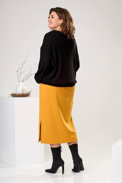 Джемпер, юбка Romanovich Style 2-2443 горчица - фото 8