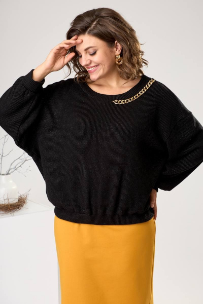 Джемпер, юбка Romanovich Style 2-2443 горчица - фото 4