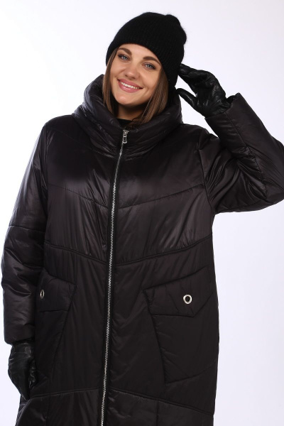 Пальто Lady Secret 5023 черный - фото 5