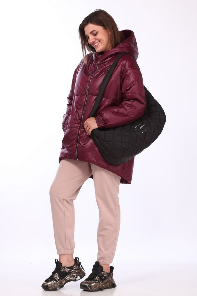 Куртка Lady Secret 6348 винный - фото 4