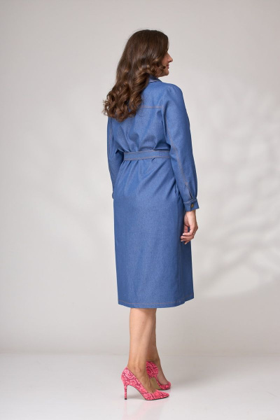 Платье Andina city 8001 джинс - фото 3