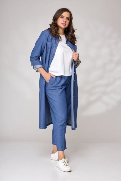 Платье Andina city 8001 джинс - фото 6