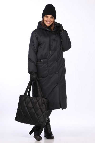 Пальто Lady Secret 8286 черный - фото 8