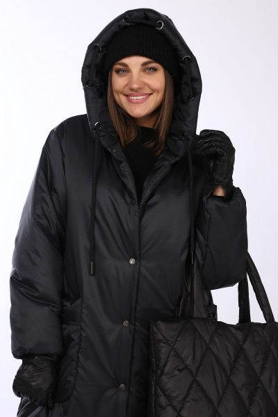 Пальто Lady Secret 8286 черный - фото 4