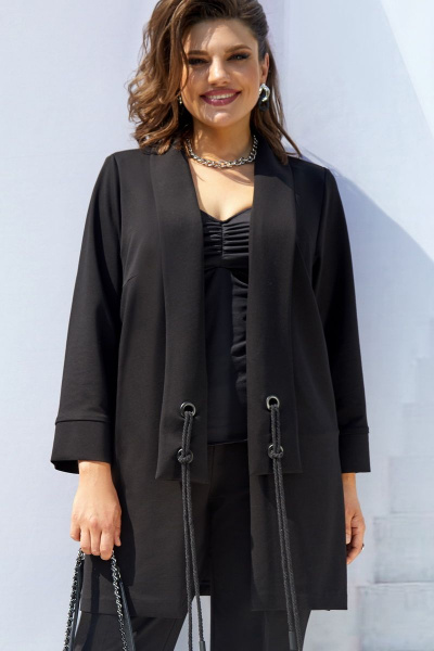 Брюки, кардиган Vittoria Queen 16793/1 черный - фото 2