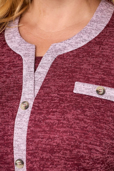 Джемпер Lanetta 574 бордо - фото 6