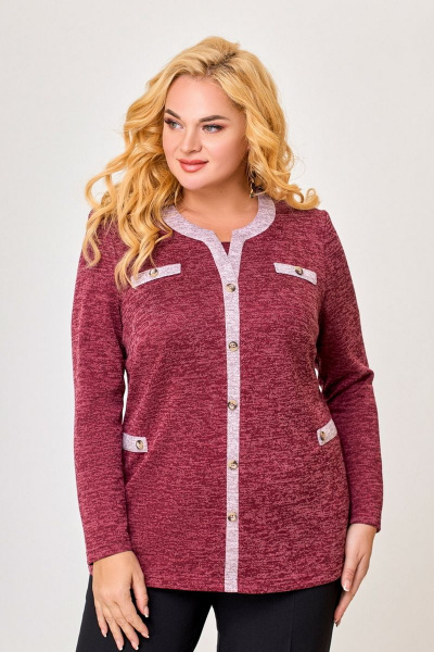 Джемпер Lanetta 574 бордо - фото 5