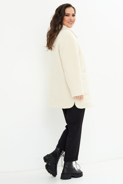 Шуба Магия моды 2168 айвори - фото 5