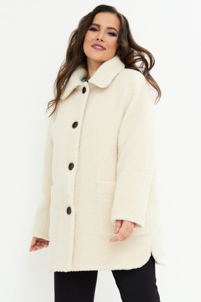 Шуба Магия моды 2168 айвори - фото 4