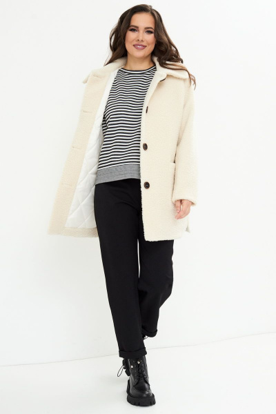 Шуба Магия моды 2168 айвори - фото 2