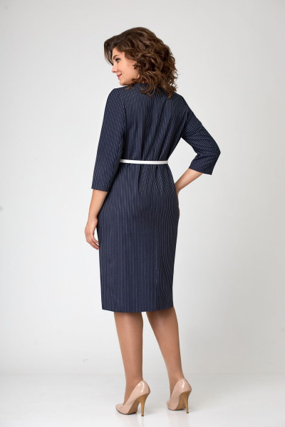 Платье Мишель стиль 1075 сине-белый - фото 2