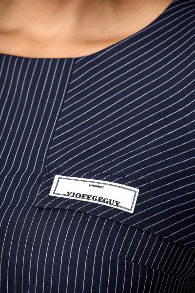 Платье Мишель стиль 1075 сине-белый - фото 4