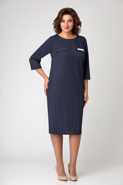 Платье Мишель стиль 1075 сине-белый - фото 3
