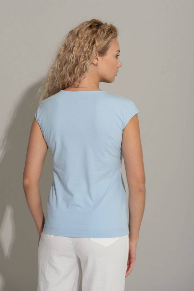 Летний джемпер из трикотажа и хлопка с принтом Femme & Devur 30580 4.22F(170) - фото 3