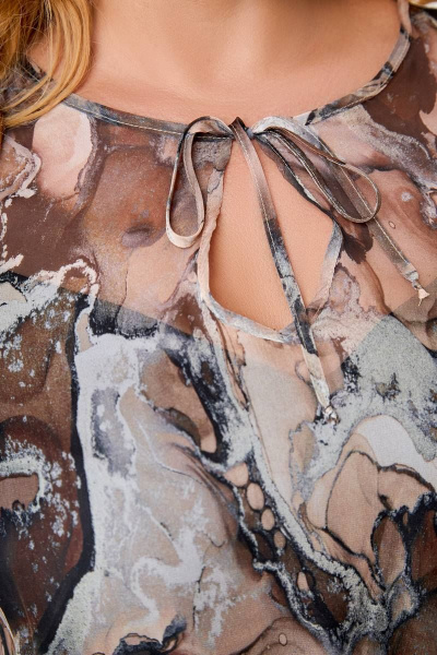 Платье Swallow 600 кофейный_мрамор - фото 5