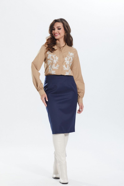 Юбка MALI 222-070 темно-синий - фото 1