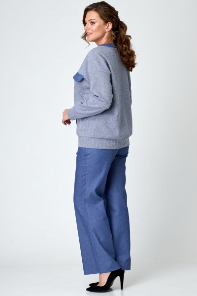 Брюки, кардиган Michel chic 1319 синий - фото 6