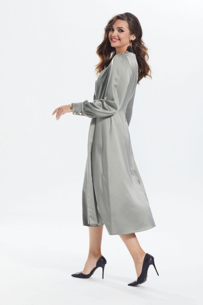 Платье MALI 422-084 олива - фото 9