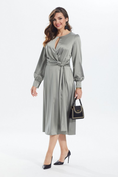 Платье MALI 422-084 олива - фото 7