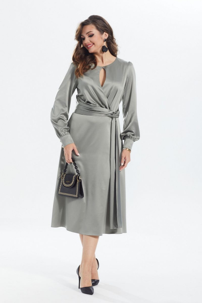 Платье MALI 422-084 олива - фото 1