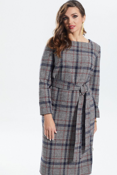 Платье MALI 422-102 красная_клетка - фото 8