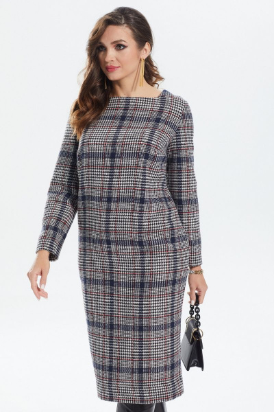 Платье MALI 422-102 красная_клетка - фото 6