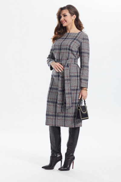 Платье MALI 422-102 красная_клетка - фото 4