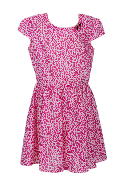 Платье с брошью и контрастным поясом Bell Bimbo 161046 фуксия - фото 1