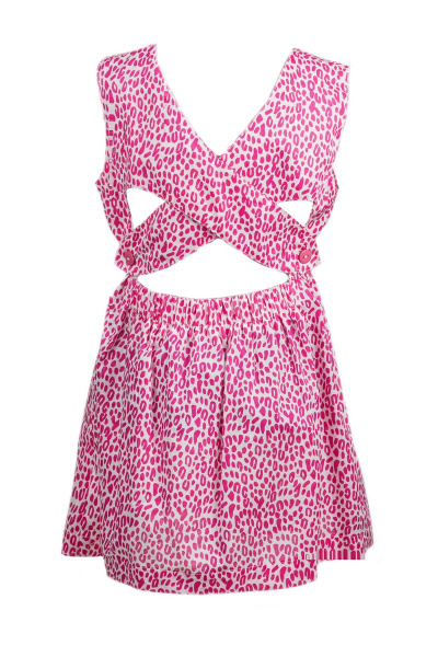 Платье полуоткрытая спинкой из хлопкового материала Bell Bimbo 161051 фуксия - фото 2