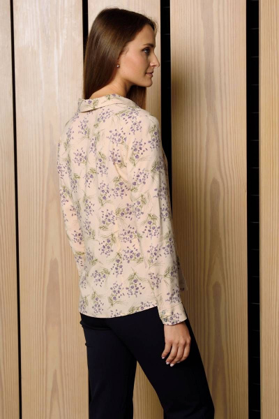 Рубашка в мультиколоре из вискозы для стильных повседневных луків Femme & Devur 7158 2.34F(170) - фото 4