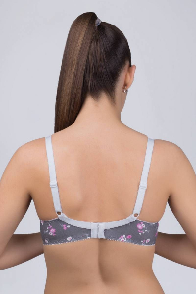 Бюстгальтер мультиколор из эластичного хлопка Verally 274-4 амели - фото 2