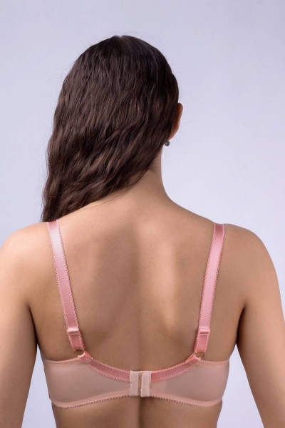 Бюстгальтер на каждый день из хлопка трикотаж розовый Verally 259-5 румянец - фото 2