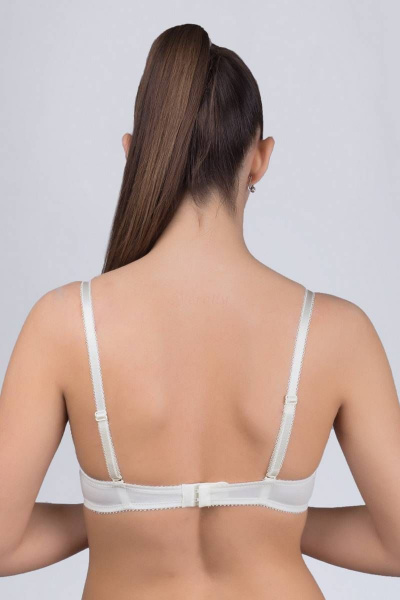 Бюстгальтер кружево на каждый день белый Verally 2064-1 приглушенно-белый - фото 2