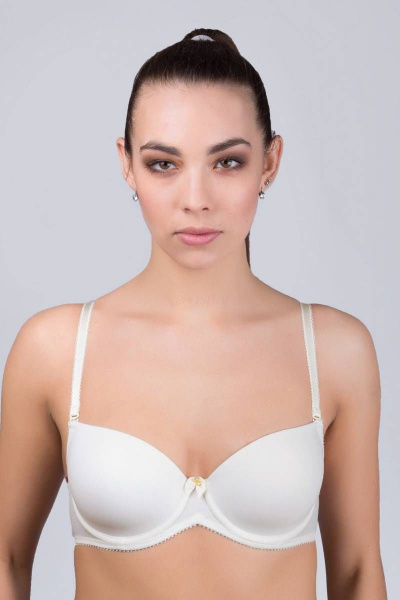 Бюстгальтер кружево на каждый день белый Verally 2064-1 приглушенно-белый - фото 1