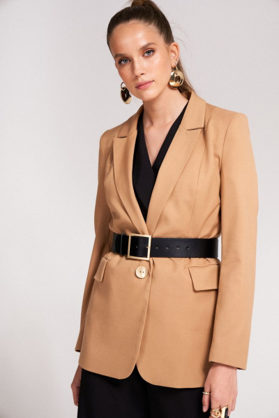 Жакет KaVaRi 6001 camel - фото 4