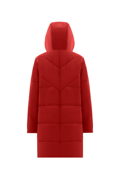 Пальто красное демисезонное из плащёвой ткани Elema 5-12381-1-170 красный - фото 7
