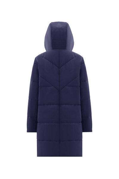 Пальто на каждый день из плащёвой ткани Elema 5-12381-1-170 синий - фото 3