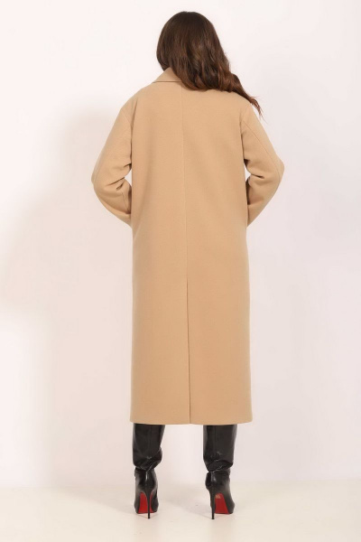 Пальто Mislana 855 бежевый - фото 3