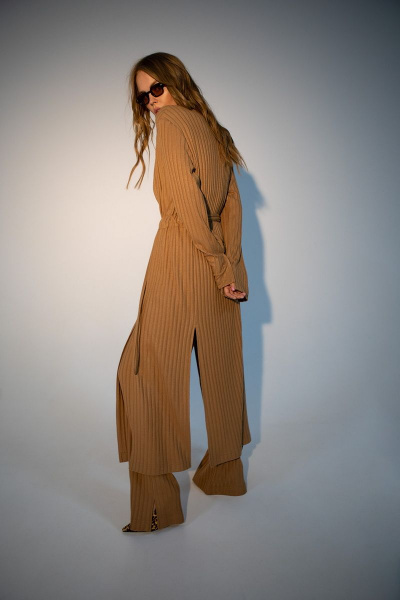 Брюки, кардиган PiRS 4120 бежевый - фото 6