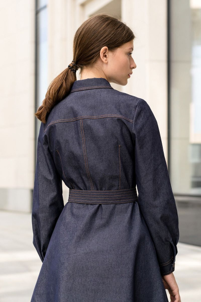 Платье LAVA 5005 темно-синий - фото 6