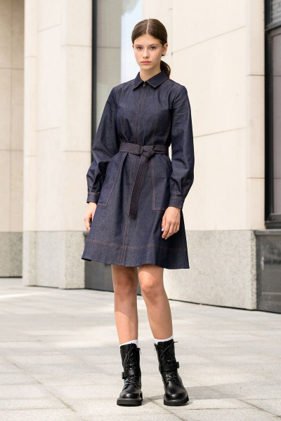 Платье LAVA 5005 темно-синий - фото 1