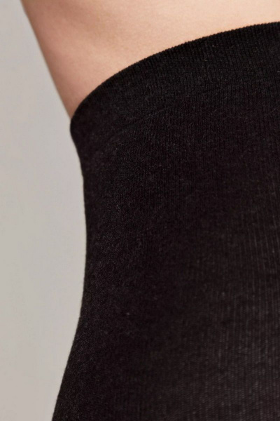 Хлопковые зимние колготки с LYCRA® из теплого хлопка CONTE Cotton_450_Nero - фото 4