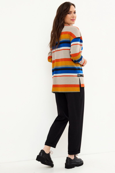 Блуза, брюки Магия моды 2159 мультиколор+черный - фото 4