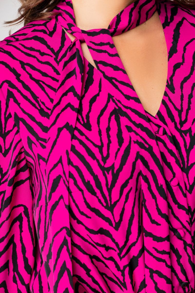 Блуза EVA GRANT 215-1 фуксия+черный - фото 9