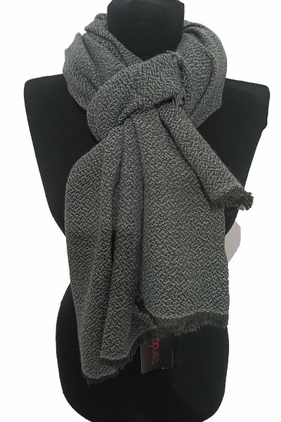 Зимний серый шарф букле из текстиля, 75x180 см TrendCorner 9-16-28-239 1480 - фото 1