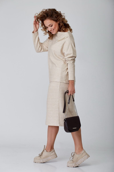 Туника, юбка Мишель стиль 1084 беж - фото 3