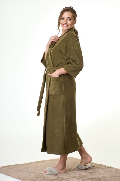 Халат Michel chic 109 хаки - фото 3