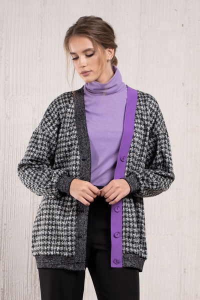 Платье демисезонное из текстиля с кокеткой и разрезами Avanti С-125 - фото 3