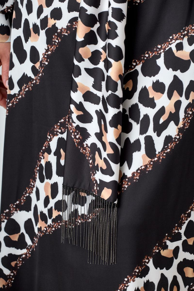 Платье ANASTASIA MAK 1054 бежевый_мультиколор - фото 10